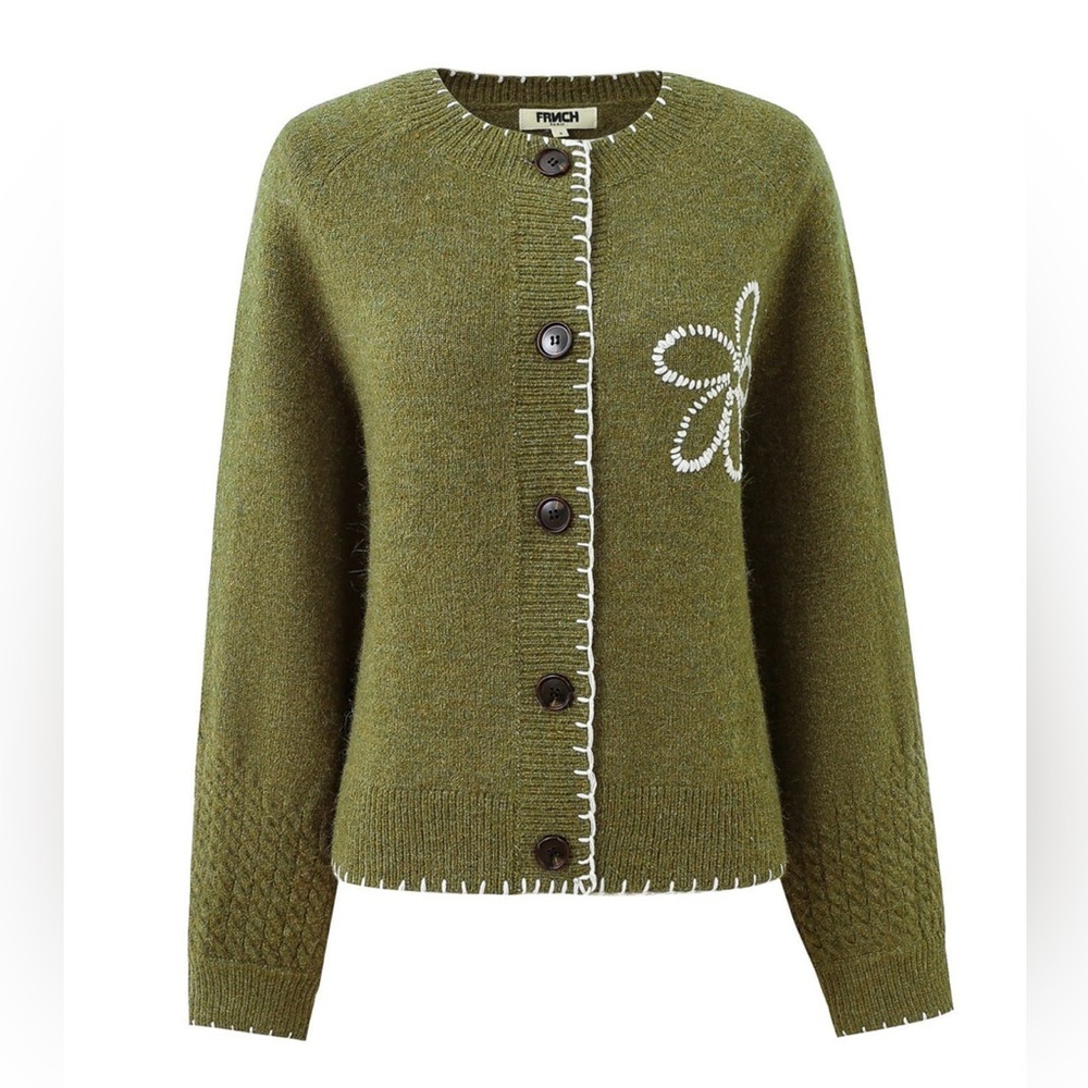 FRNCH • Bergamote Knit Cardigan Sweater - Picture 6 of 6